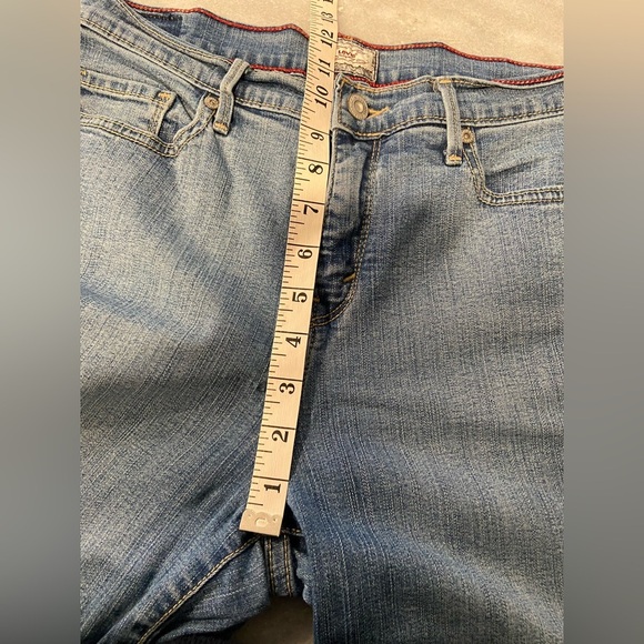 Levi’s Size 6 Perfectly Slimming 512 Capri Cropped Denim Jeans Cuff 5 Pocket - Picture 9 of 11